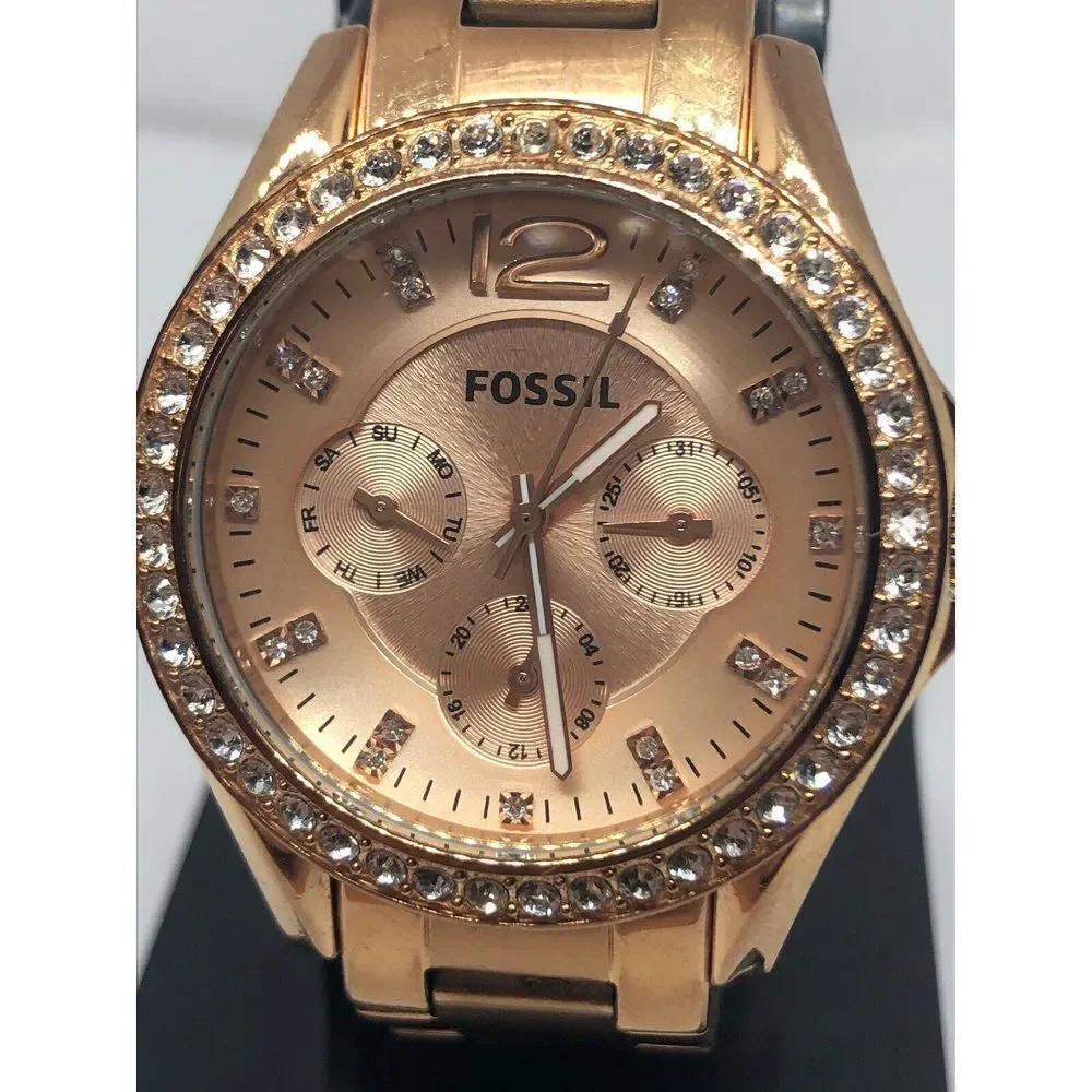 Fossil ES2811 Women Stainless Steel Analog Dial Quartz Genuine Wrist Watch RK345